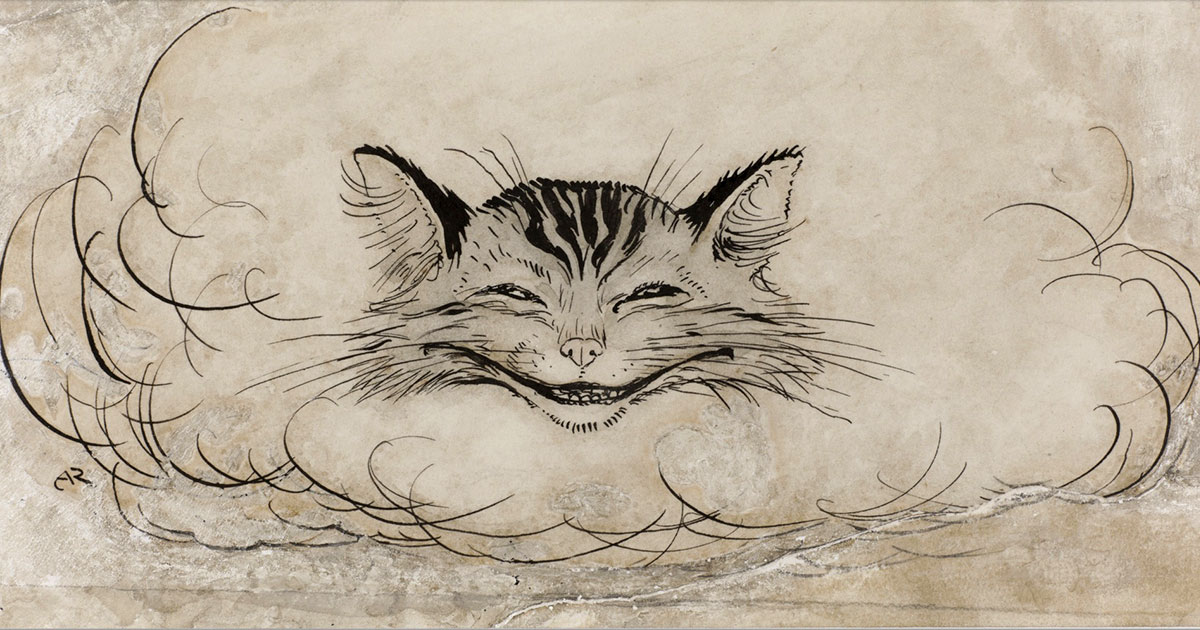 Una rappresentazione dello Stregatto o Gatto del Cheshire